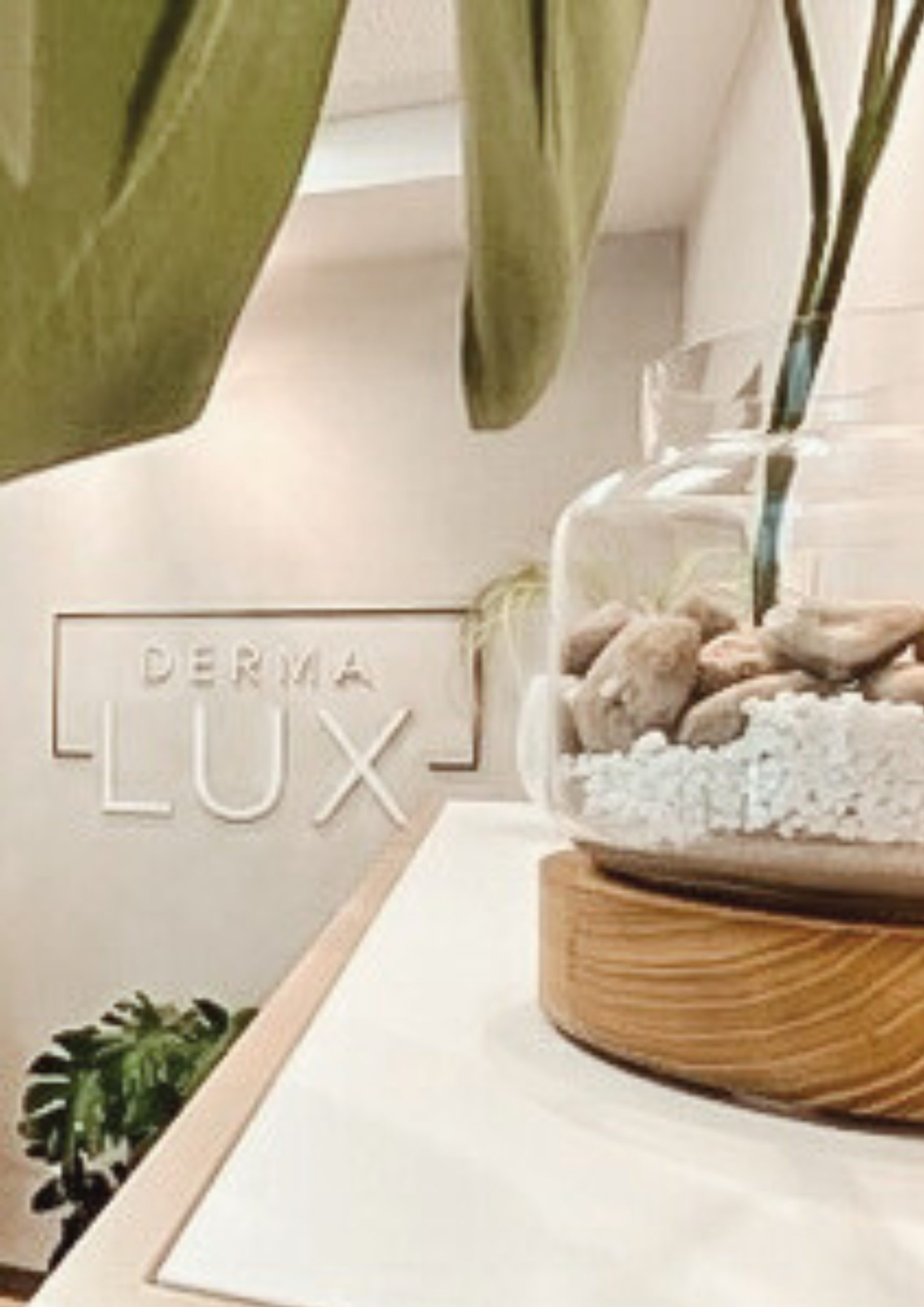 Clean, professional medical spa treatment room with neutral tones at DermaLUX Clinic in Rancho Mirage