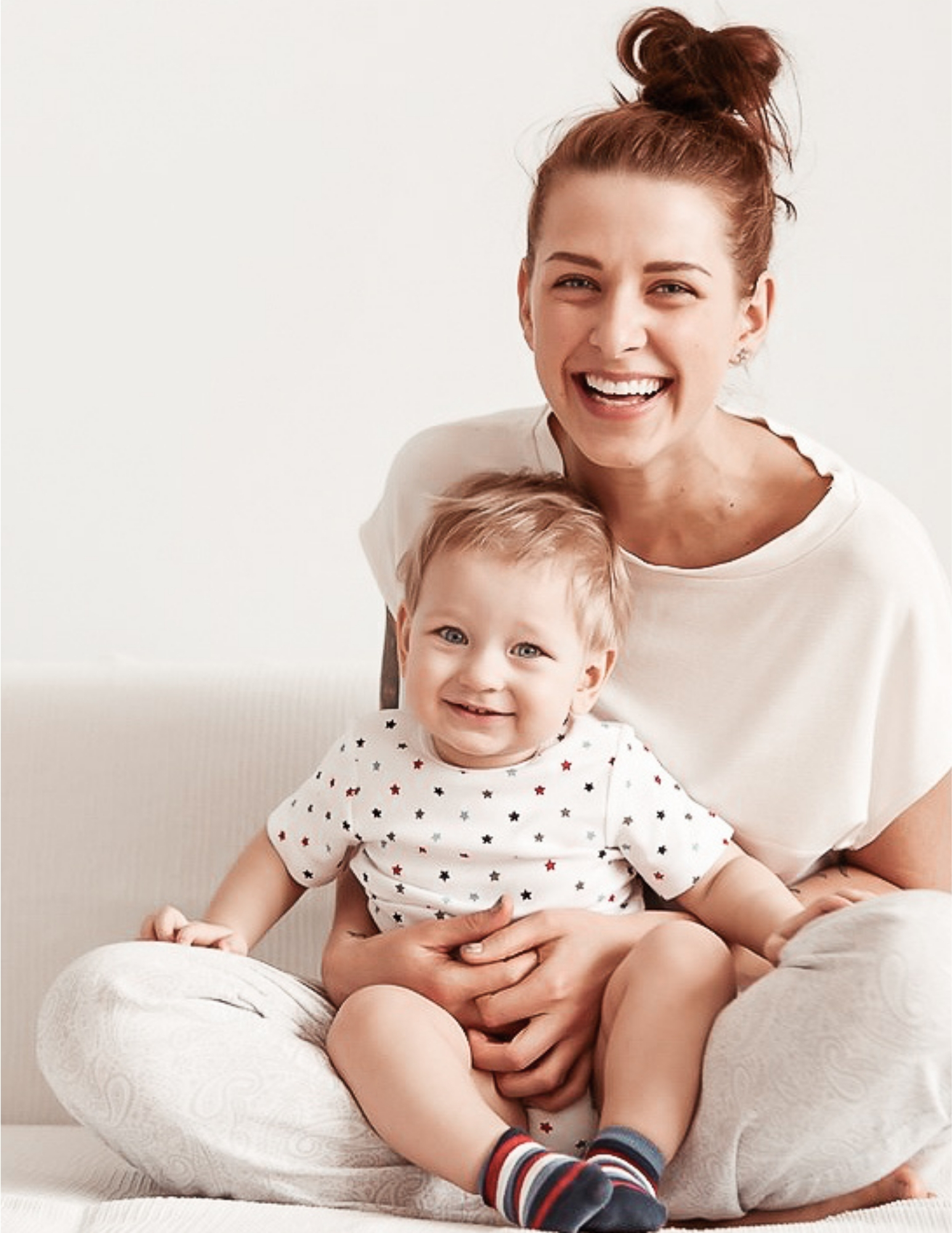 Sarah's review with her baby