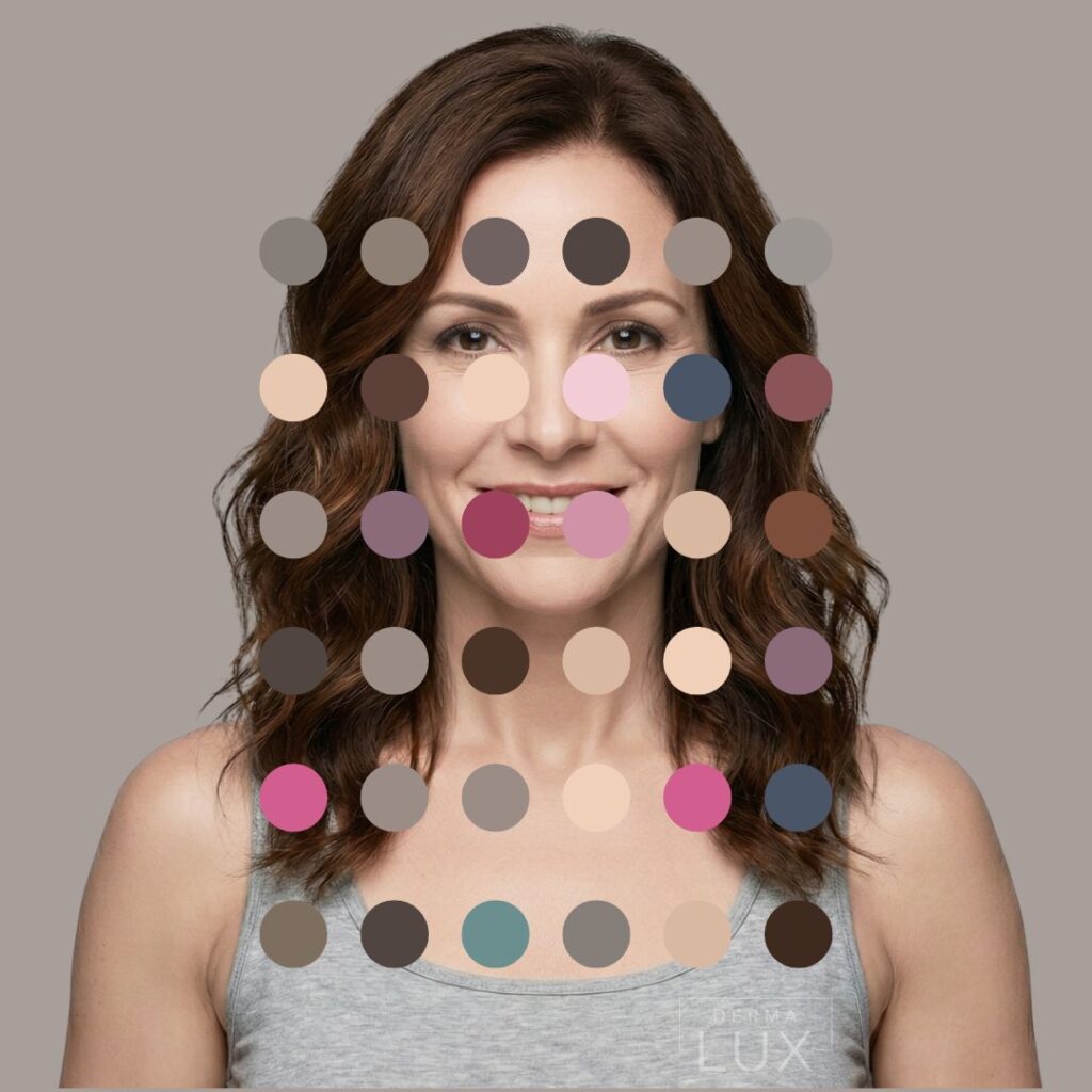 DermaLUX Model in Dark Muted Neutral Color analysis